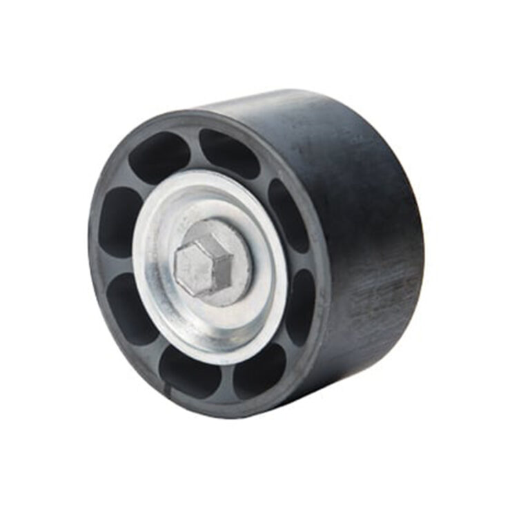 Heavy-duty automotive idler pulley designed to support belt routing, maintain belt alignment, and ensure reliable accessory drive performance in demanding operating conditions.